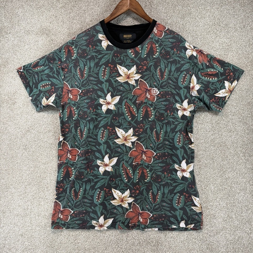 10 Deep Better Since '95 Carnivorous Floral T-Shirt Size 3x All Over Print